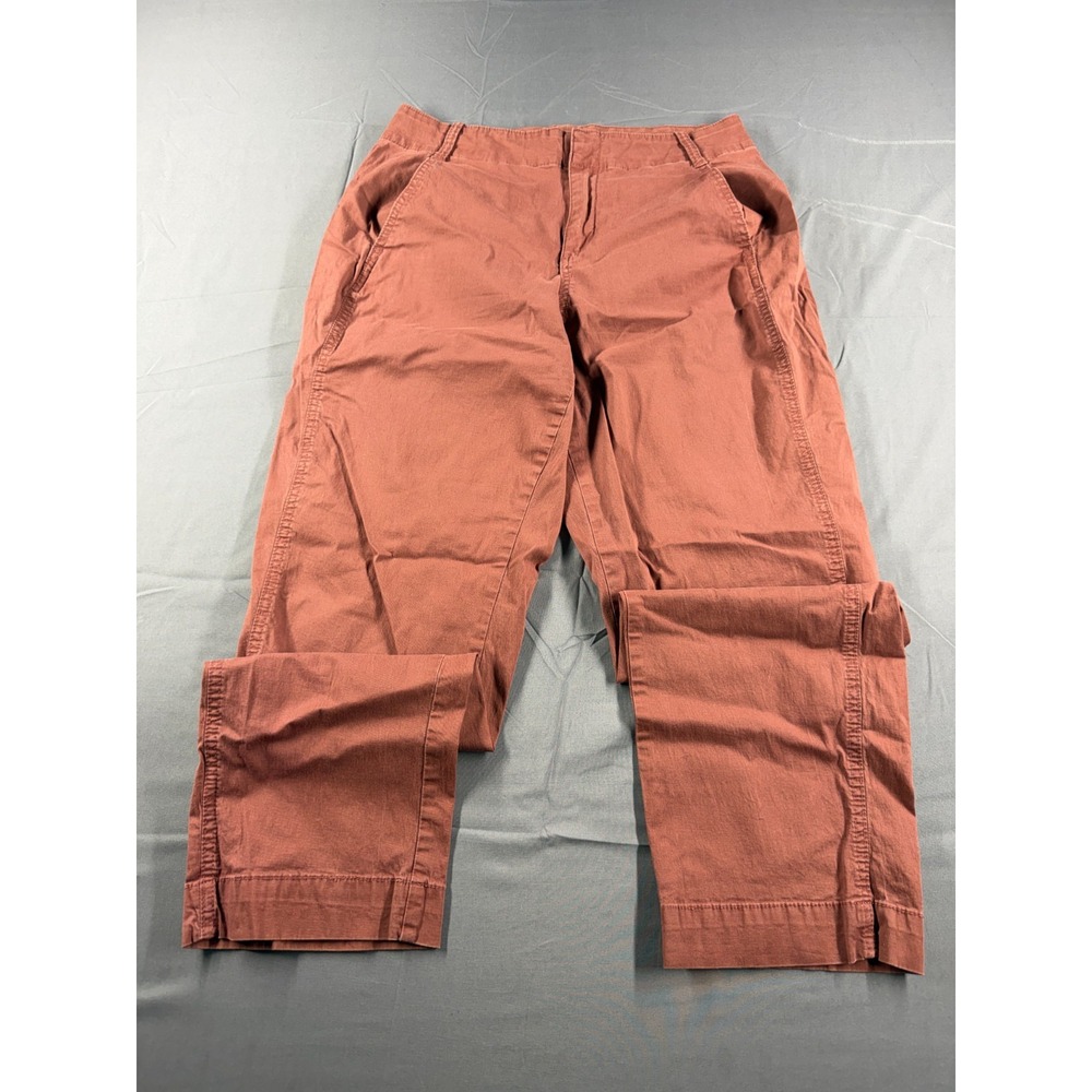 A New Day Womens Pants Size 8 Rust Terracotta Stretch Straight Leg Chino